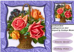 Lovely Basket of Roses