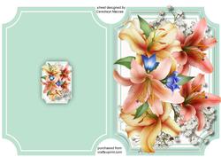Print, Cut, and Fold , Beautiful Downton Lillies