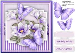 Beautiful Lilac Flutters and Magnolia's