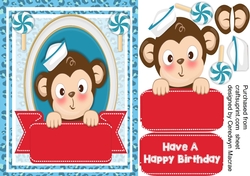 A5 Monkey birthday Time 