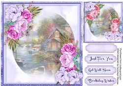 Beautiful Water Marins and Roses