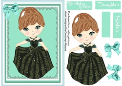 Beautiful Ana in her Party Dress, 