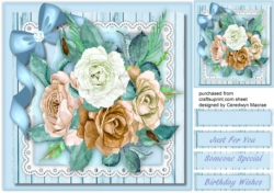 Stunning Mixed Roses on Lace  3, 