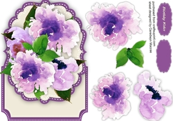 Beautiful over The Edge with lilac Flowers 3,