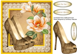 Beautiful Orange Magnolias and Shoes 