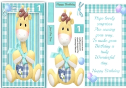 D.L Babys 1st Birthday with Verse