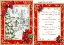 Beautiful Christmas Scene with Verse