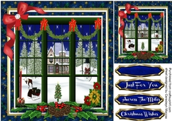 Christmas Scene through the window