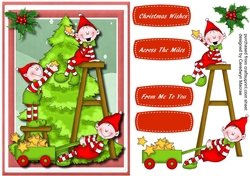 Elves Decorating the Tree