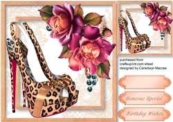 Beautiful Shoes and Cerise Roses