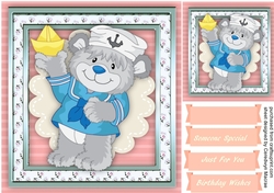 Lovely Bear with His Boat