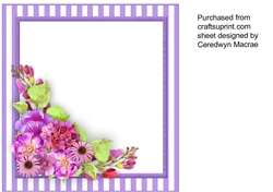 Incert Blank Spring Flowers