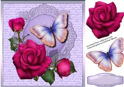 Beautiful Claires Roses and Butterflys