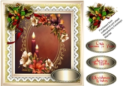 Beautiful Candles and Festive Lillies