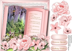 Beautiful Pink birthday Book with Verse 