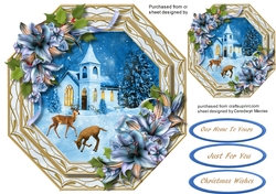 Beautiful Octagonal And Blue Church