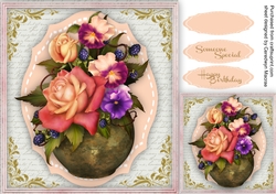 Beautiful Vase of Summer Flowers 