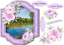 Beautiful Shaped Bracket wirth Lilac roses