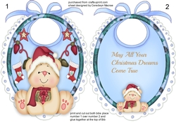 Babys Tent Card , May All Your Christmas Dreams Come True