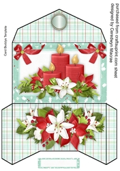 Lovely Money Wallet with Christmas Candles 