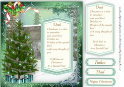 Special Dad at Christmas with Verse