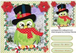 Grampa Owl and His Candy Cane