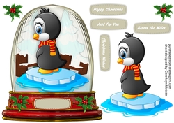 Snow Globe with,Shall I Jump Penguin, 2