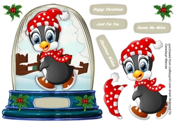 Snow Globe with Walking Penguin 5