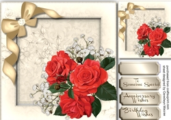 Stunning Red Roses and Babys Breath , 4