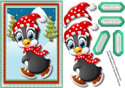 Lovely A5 Walking Penguin