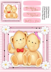 Cute Mr & Mrs Cuddly Bear