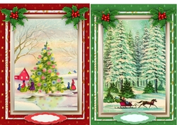 2 lovely Christmas A5 Toppers