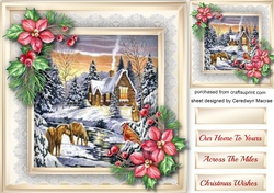 Beautiful Scene with Christmas Roses