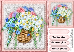 Beautiful Basket of Mixed Flowers