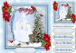Christmas Church in the Snow