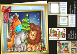 8X8 Mini Kit, Animal Christmas Tree