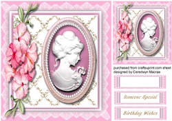 Beautiful Cameo in a Pearl Frame 