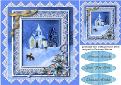 Beautiful Church and Deers