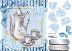 Tea for two with Blue Roses