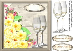 Gorgeous Yellow Flowers and Glasses