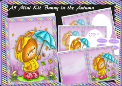A5 Mini Kit , Bunny in the Autumn ,