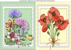 2 Beautiful Bouquet Flower Toppers