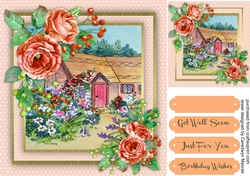 Beautiful Thatched Cottage and Roses