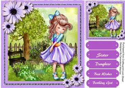 Beautiful Girl in Lilac