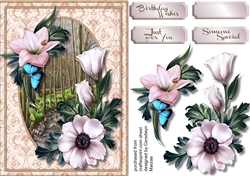 a5 Winter Bouquet Pink