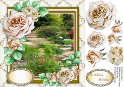 Stunning Gold Roses and Stepping Stones 