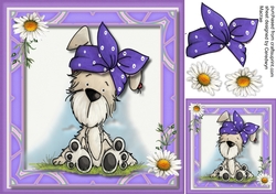 Bellas Lilac Polka Dot Hat 