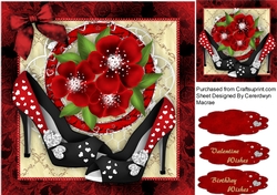 Beautiful Diamonte Heart Shoes 