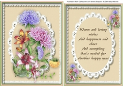 Beautiful Fflower Topper with Verse  6