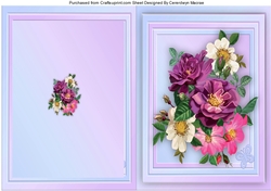 Print, Cut, and Fold,Mixed Flowers